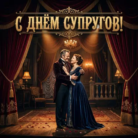 Необычная красивая от крытка на день супругов
