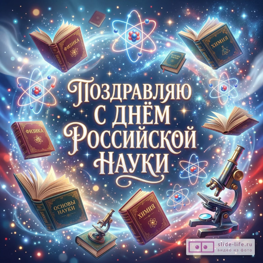 С Днём российской науки — лучшие картинки и открытки для поздравления