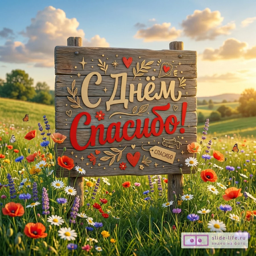Поздравительные открытки с Днем Спасибо – красивые и современные