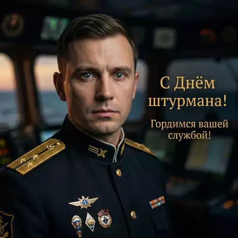 День штурмана ВМФ РФ – поздравительная картинка для социальных сетей