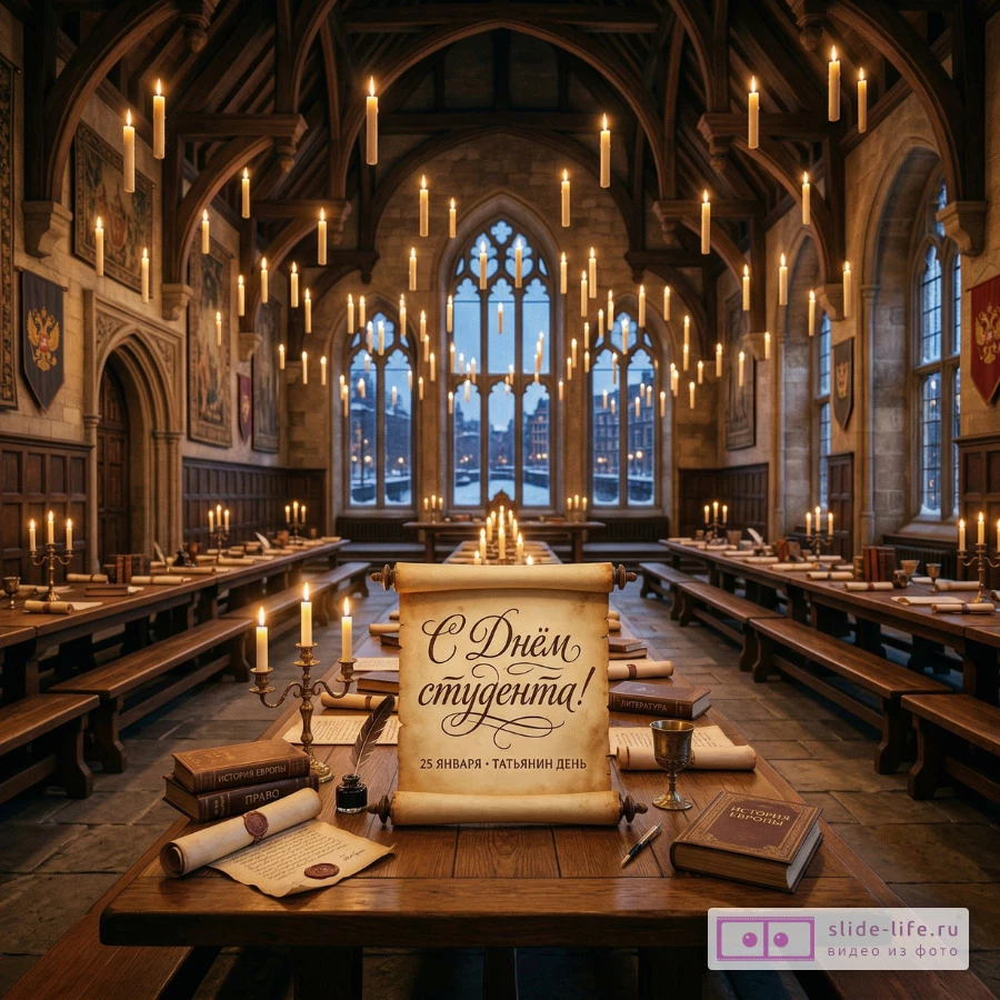 Тема Дня студента — поздравительные открытки без текста