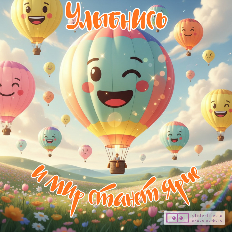 Улыбнись, и мир станет ярче открытка