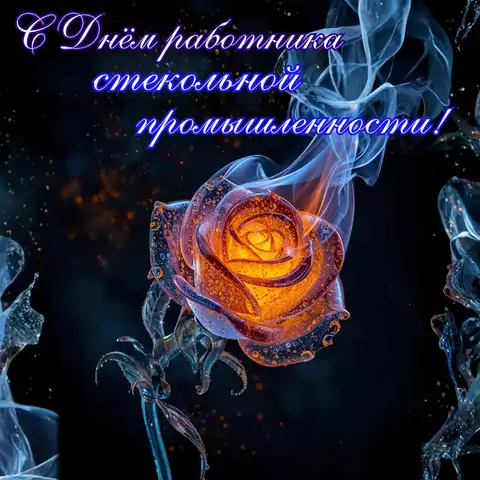 Оригинальная открытка с Днём стекольщика