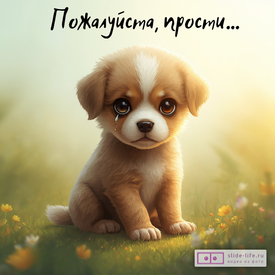 Открытка Прости пожалуйста Картинка для примирения