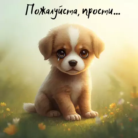 Открытка Прости пожалуйста Картинка для примирения