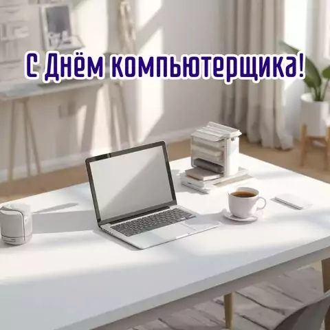 Красивая открытка с Днём компьютерщика