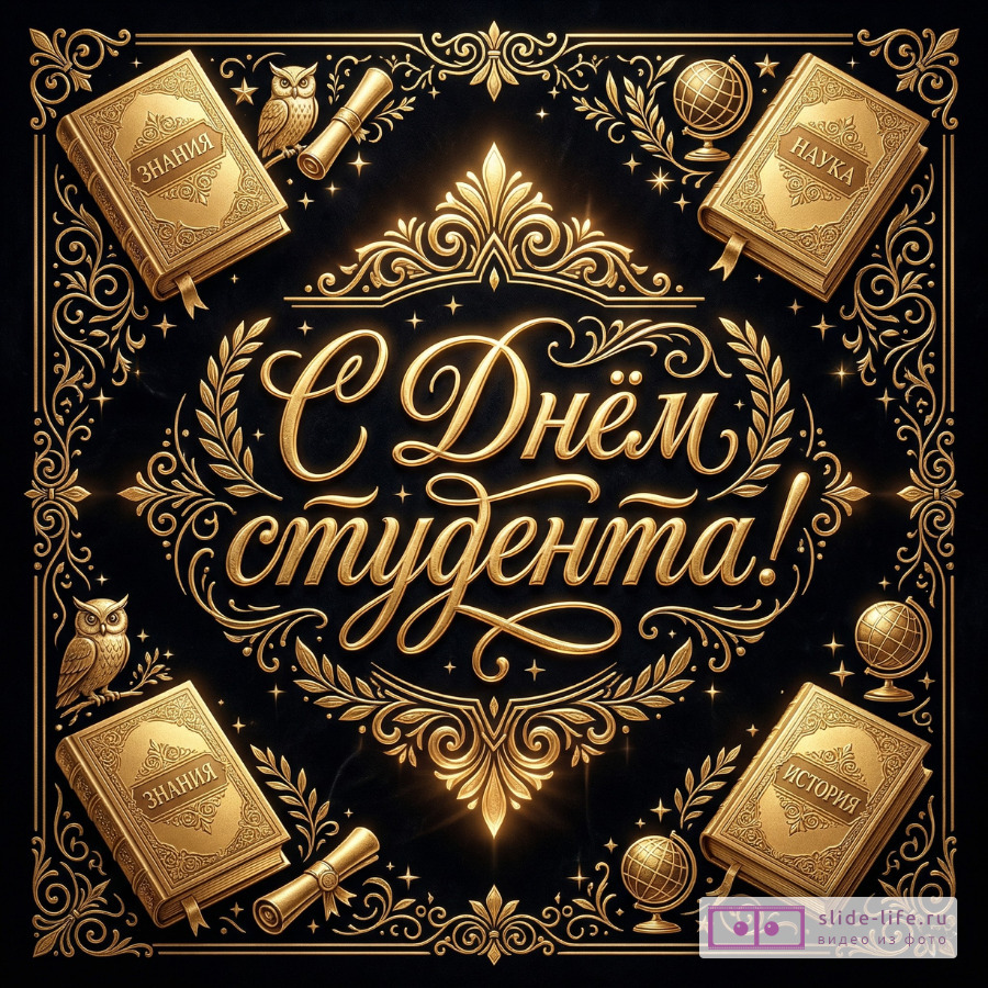 Открытки с Днём студента — праздничные изображения