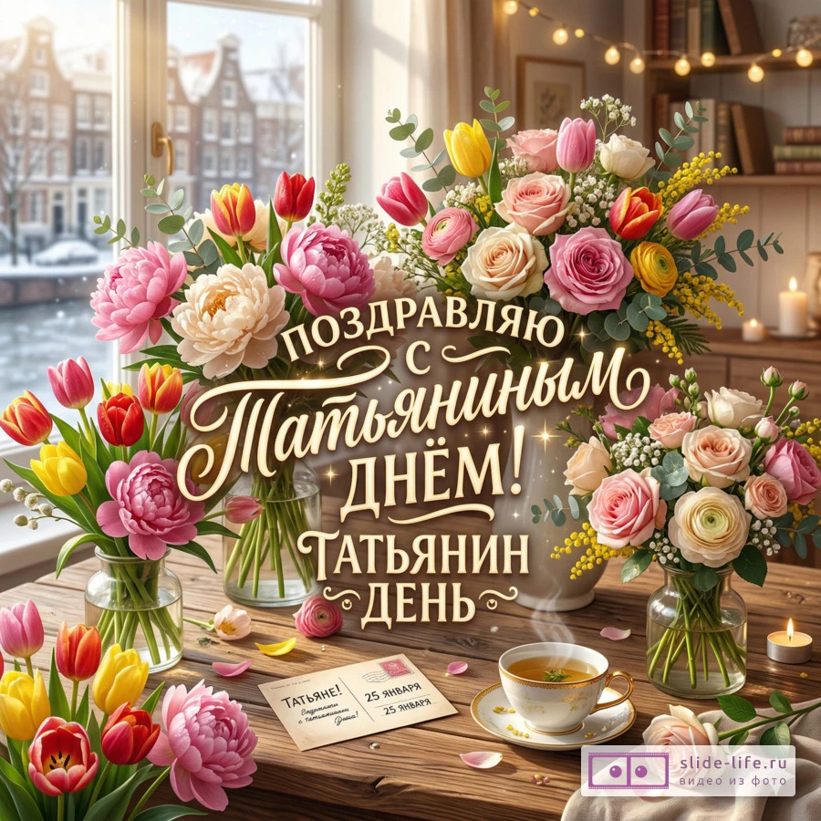 Красивые открытки с Татьяниным днём — скачать бесплатно
