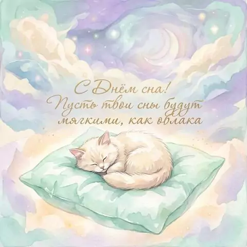 С Днём сна!Красивые пожелания для тёплой ночи