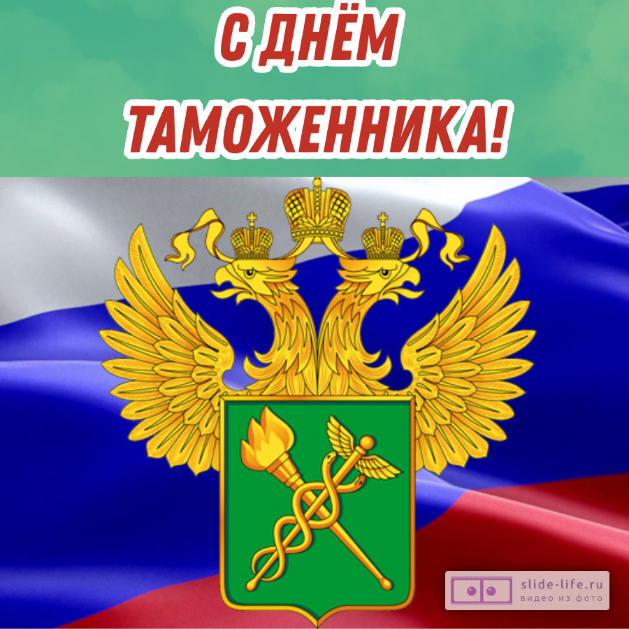 Красивая открытка с Днём таможенника