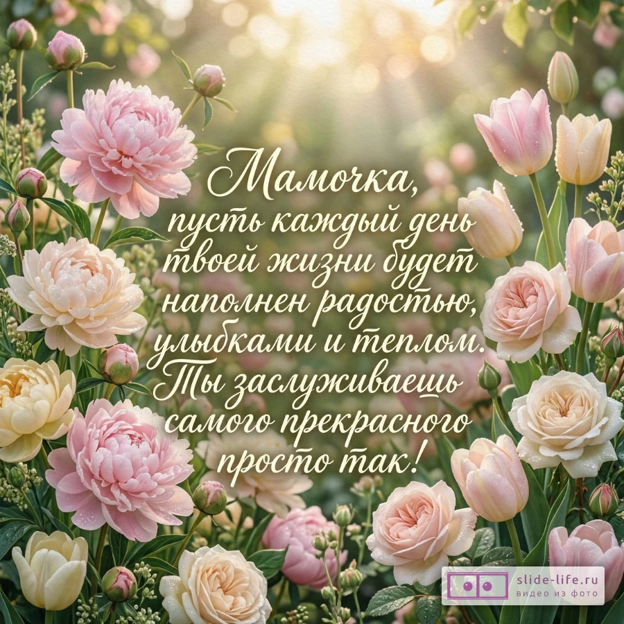 Лучшие пожелания маме просто так