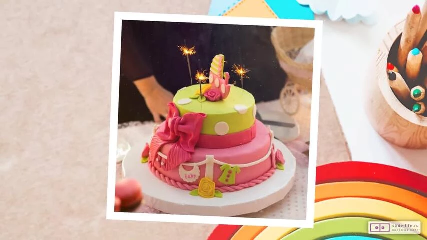 Короткое видео с днем рождения девочке 2 года