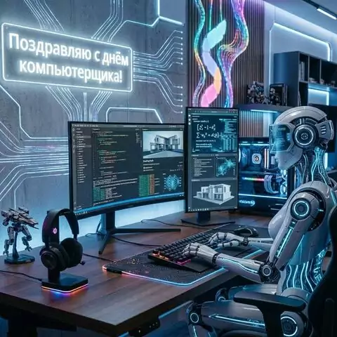 С днём компьютерщика — прикольные открытки и картинки