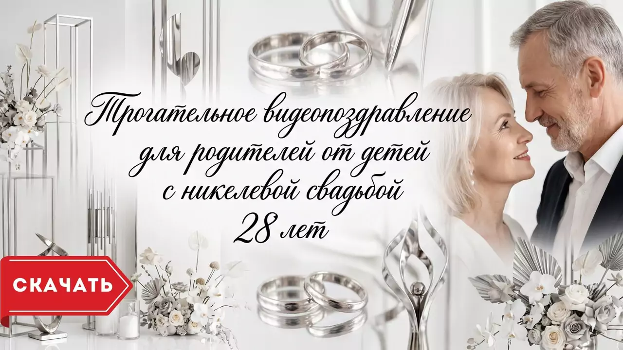 Видеопоздравление с никелевой свадьбой родителям о надежном тепле дома