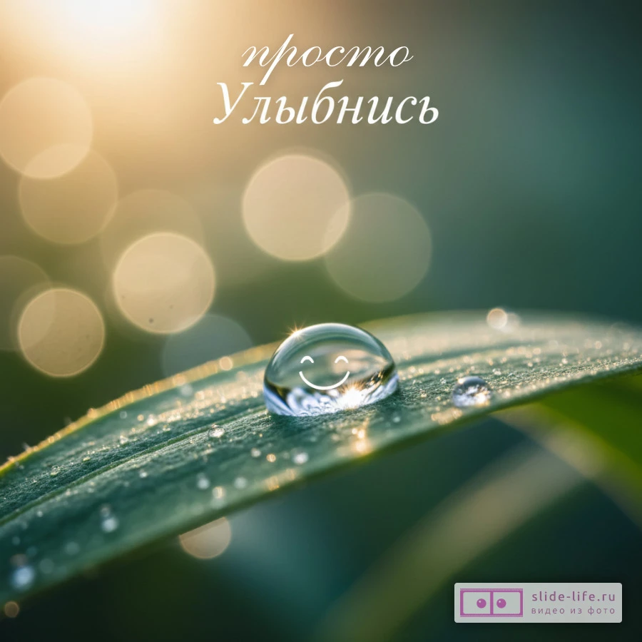 Просто улыбнись жизнь прекрасна открытка