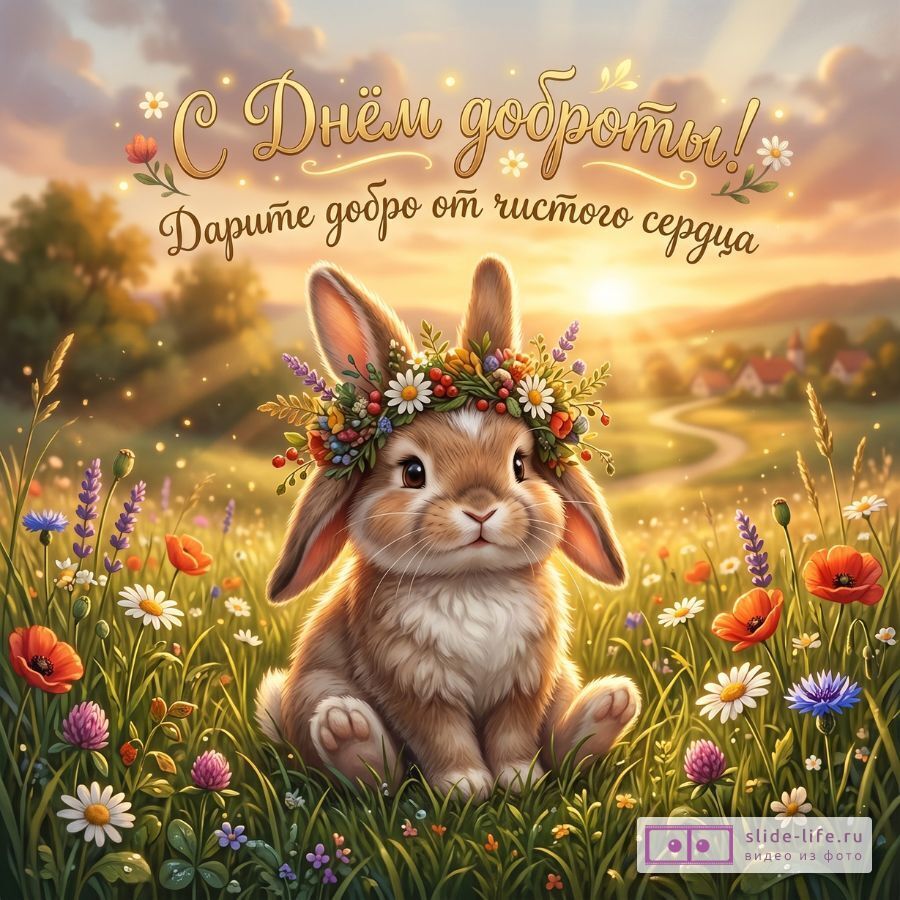 Красивые открытки с Днём доброты с надписями и пожеланиями от души