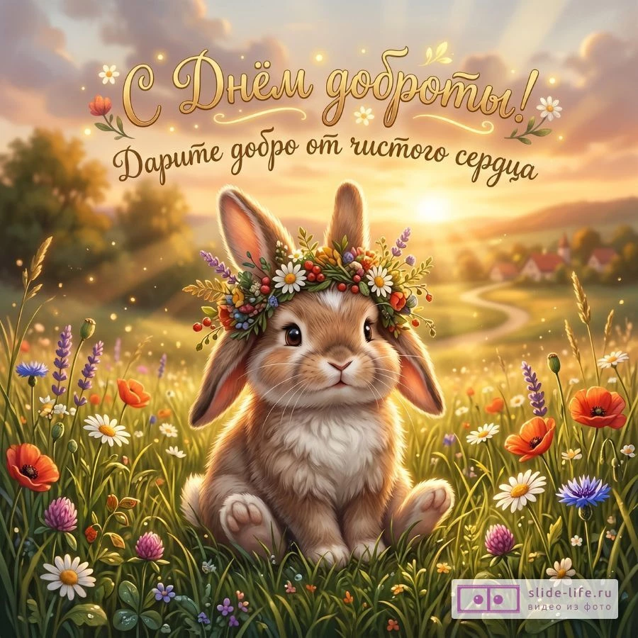 Красивые открытки с Днём доброты с надписями и пожеланиями от души