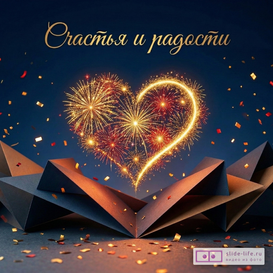 Душевная открытка мужчине с пожеланием радости и счастья