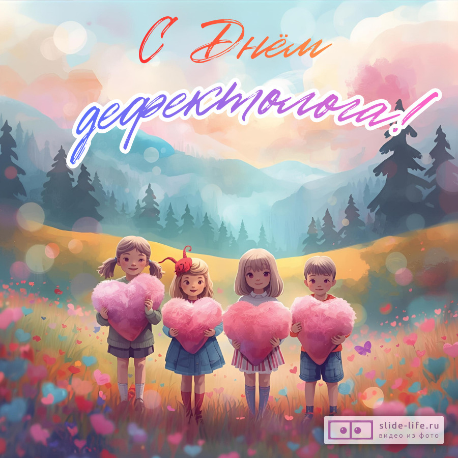 Открытка на день дефектолога милая