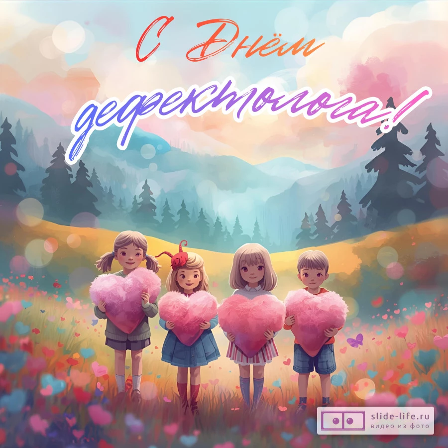 Открытка на день дефектолога милая