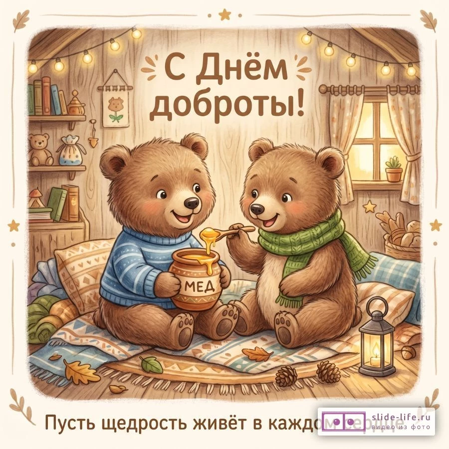 День доброты: поздравительная открытка с искренними словами и теплом
