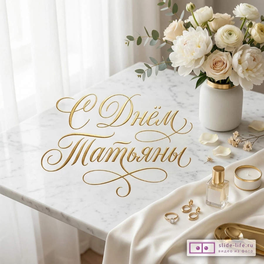 Красивая открытка с Днём татьяны бесплатно