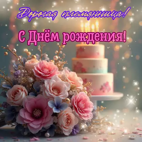 Открытка на день рождения племяннице