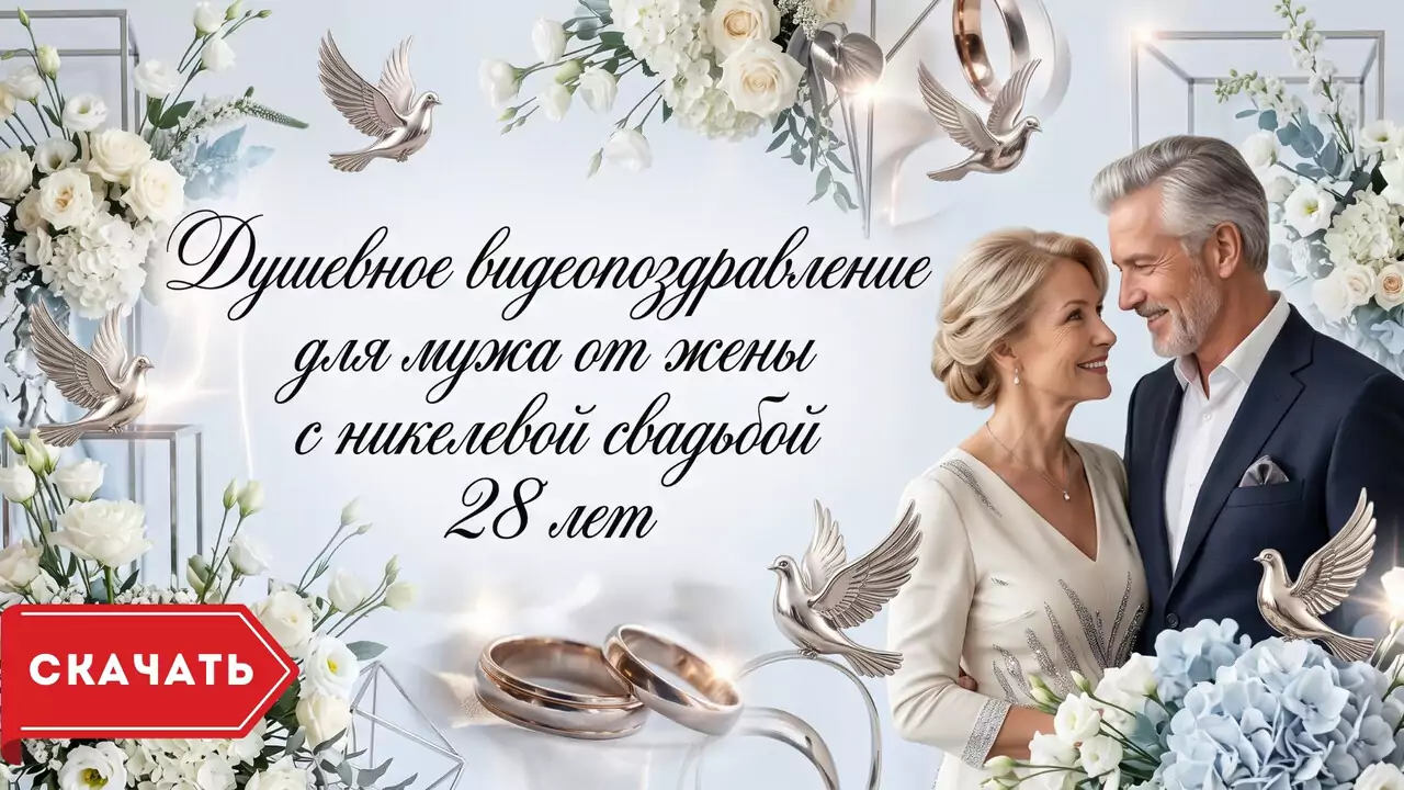 Видеопоздравление с никелевой свадьбой мужу о любви