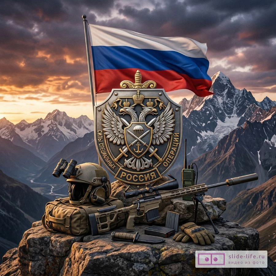 Картинка с Днём Сил специальных операций — патриотическое поздравление с ССО
