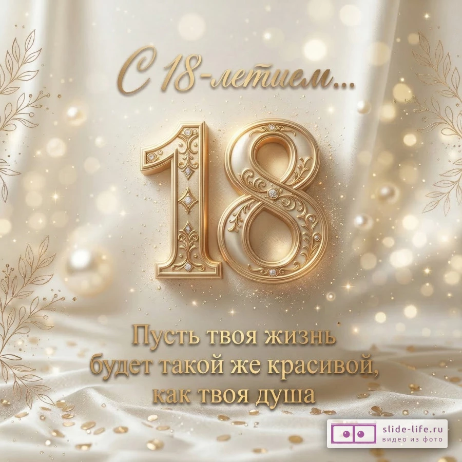 С Днем Рождения 18 лет — искренние слова