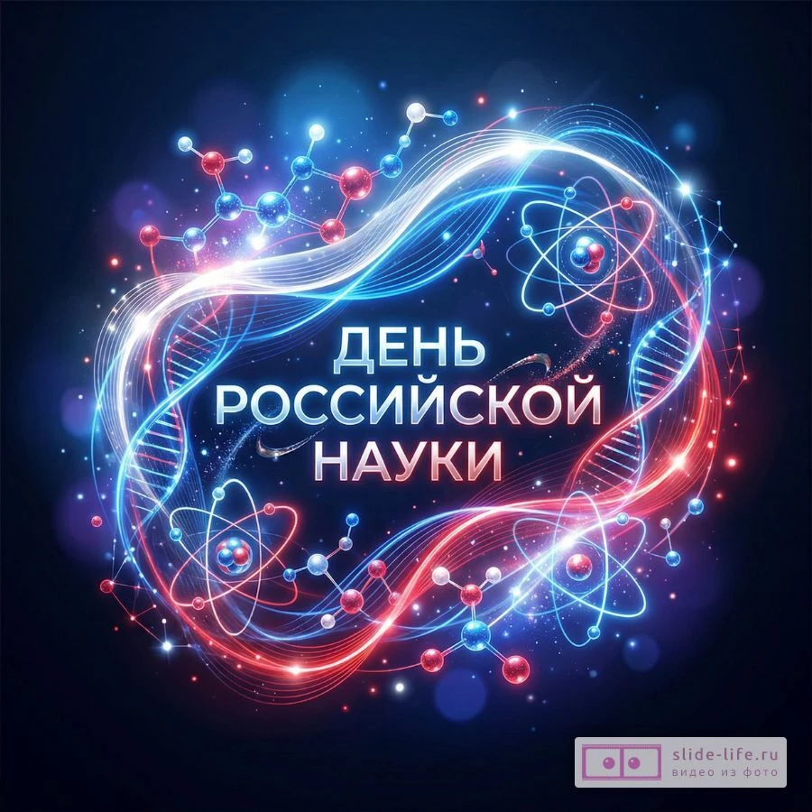 Открытка С Днём российской науки скачать бесплатно в хорошем качестве