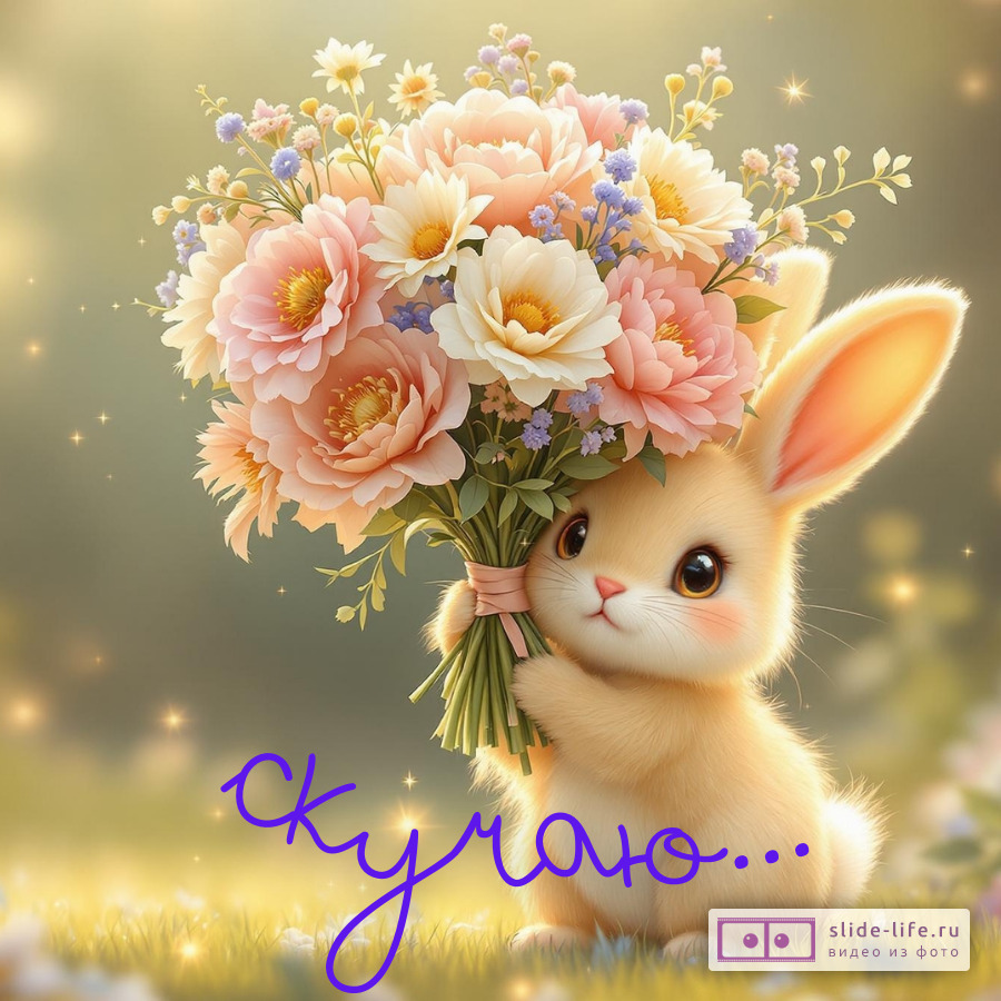 Открытка я скучаю для Телеграмма