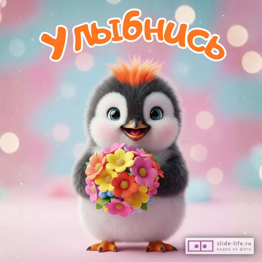 Улыбнись Открытка для хорошего настроения