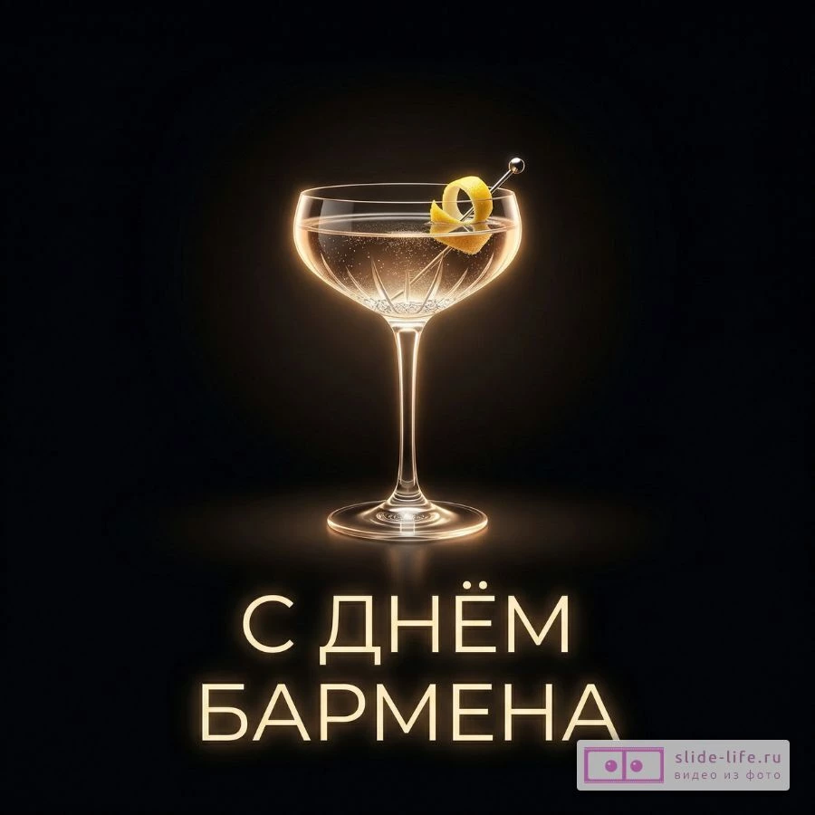 Картинка С Днём бармена — оригинальное поздравление бесплатно