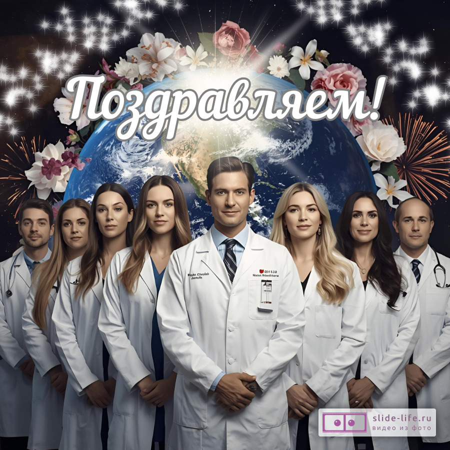 Открытка с днем врача необычная