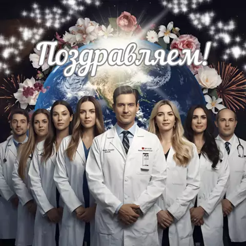 Открытка с днем врача необычная