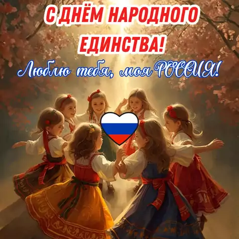 Открытка на день народного единства необычная