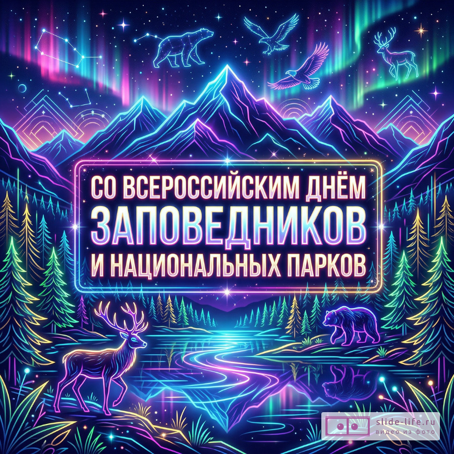 Праздничные открытки со Всероссийским днём заповедников – скачать бесплатно