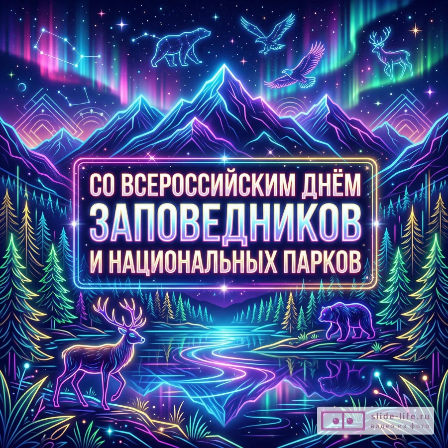 Праздничные открытки со Всероссийским днём заповедников – скачать бесплатно