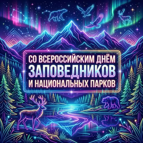 Праздничные открытки со Всероссийским днём заповедников – скачать бесплатно