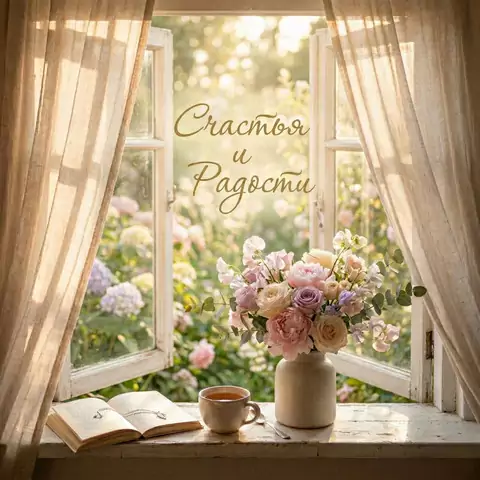 Открытка Счастья и радости для женщины