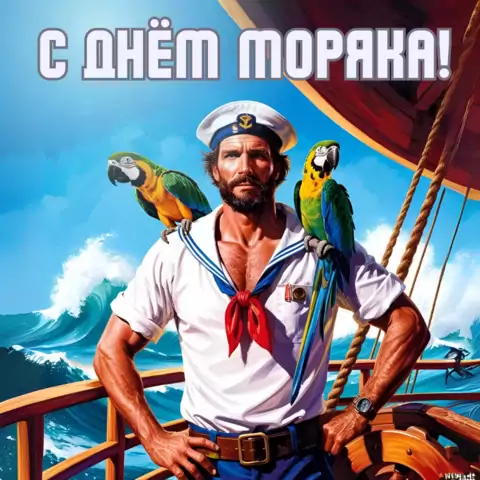 Открытка с днем моряка брутальная