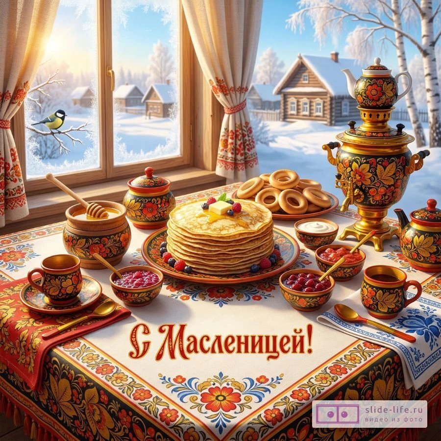С Масленицей! Красивые открытки с поздравлениями для родных