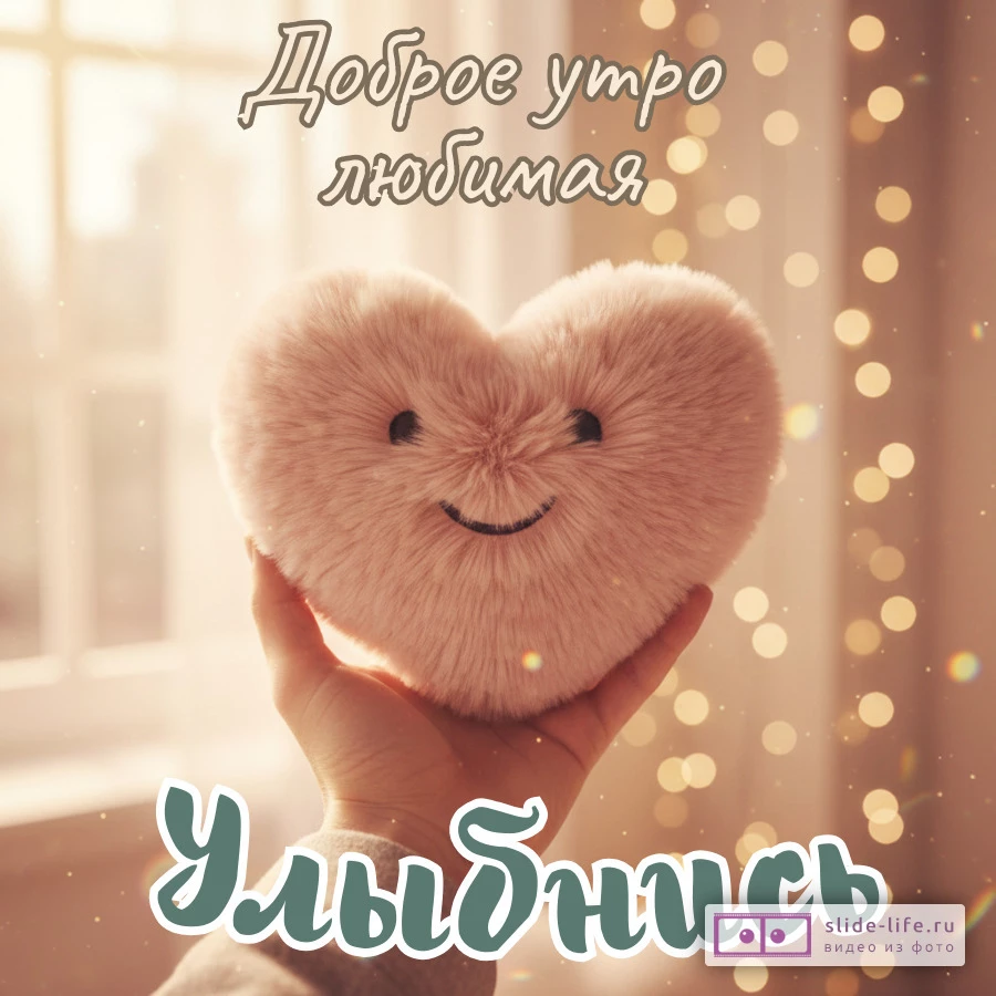 Улыбнись, любимая Нежная открытка