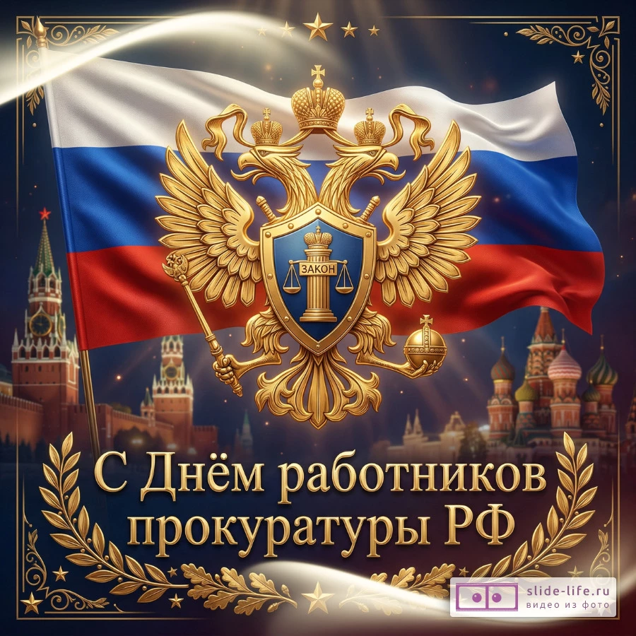 Открытка С Днём прокуратуры России — скачать бесплатно