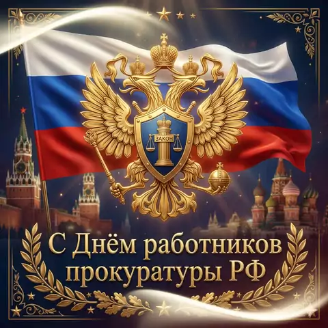 Открытка С Днём прокуратуры России — скачать бесплатно