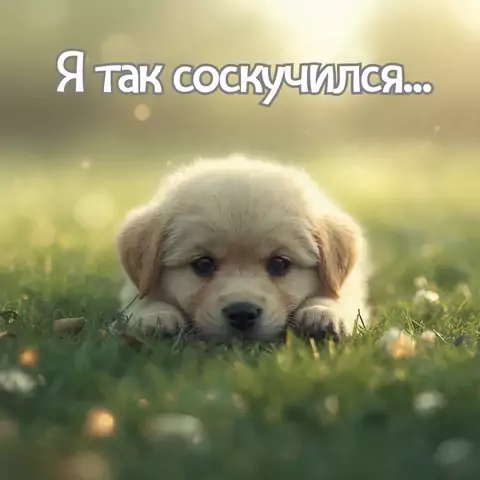 Красивая открытка я скучаю для любимой женщины