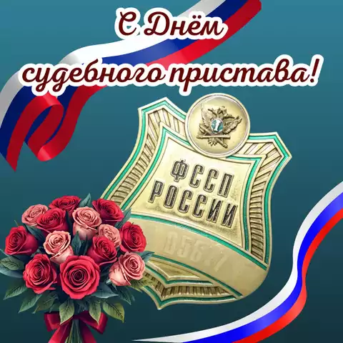 Открытка на день судебного пристава