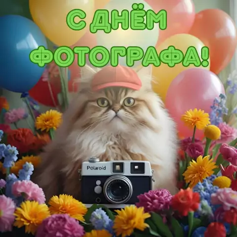 Оригинальная открытка с Днём фотографа