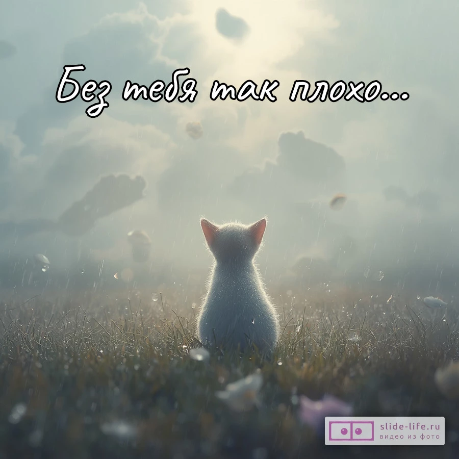 Прости меня без тебя так плохо открытка